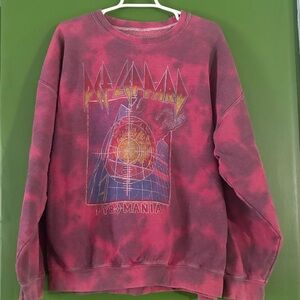 Def Leppard Pyromania Tie-Dye Sweater
